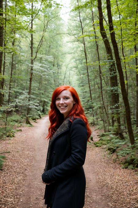 02081-2902135368-photo of a woman, red hair, smiling, in the woods.png